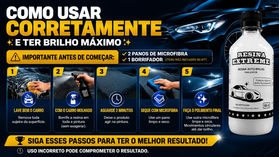 Veja como usar corretamente a Resina Extreme em cinco passos